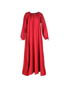 Robe médiévale Ana, rouge