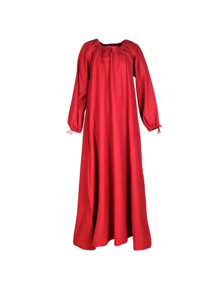 Robe médiévale Ana, rouge