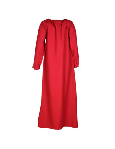 Robe médiévale Ana, rouge 2