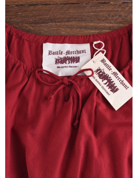 Robe médiévale Ana, rouge