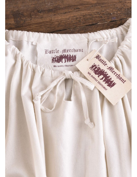 Robe médiévale Ana, blanche