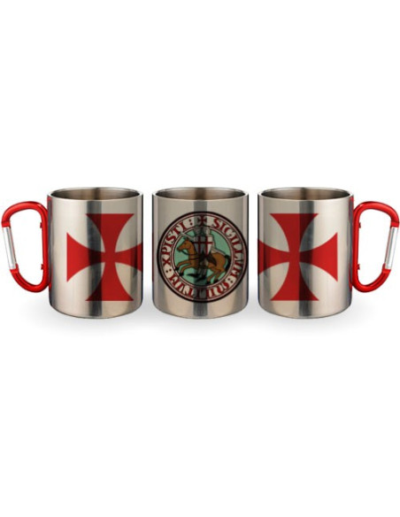 Mug Acier Mousqueton Templiers