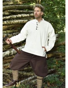 Chemise paysanne à boutons