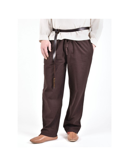 Pantalon médiéval Hagen, marron