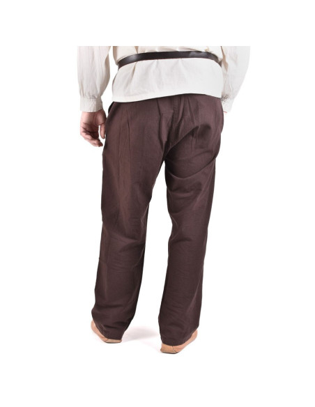 Pantalon médiéval Hagen, marron