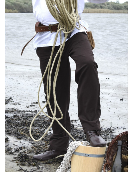 Pantalon médiéval Hagen, marron