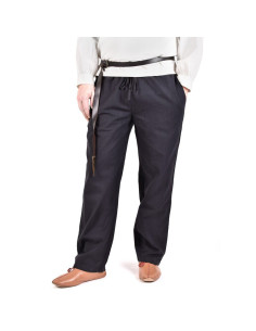 Pantalon médiéval Hagen, noir