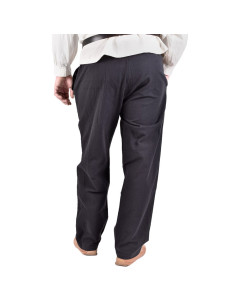 Pantalon médiéval Hagen, noir 2