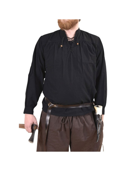 Chemise Ludwig pirate noire