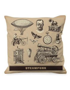 Coussin aux motifs Steam Punk
