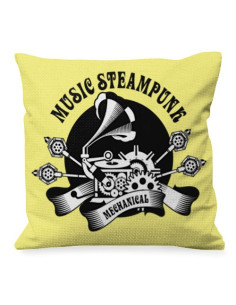 Coussin Design Musique SteamPunk