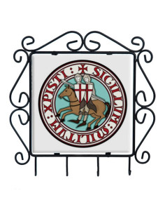 Porte-clés des Templiers couleur forge