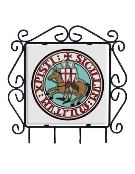 Porte-clés des Templiers couleur forge