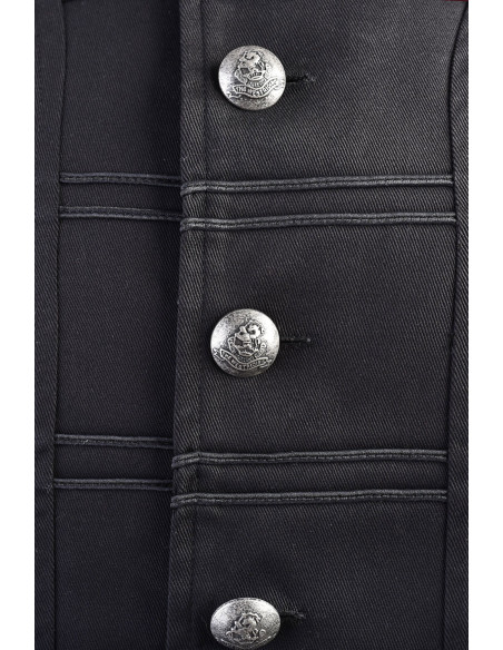 Redingote pirate Enigo, noir