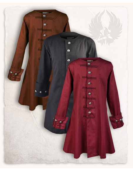 Redingote pirate Enigo, noir