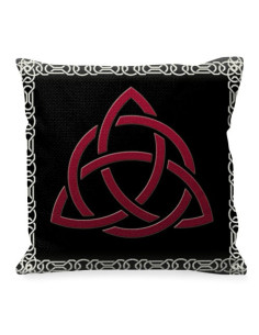 Coussin avec Celtic Trisqueta, symbole de la Divinité Féminine