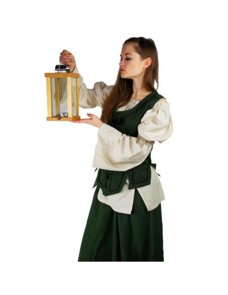 Chemisier médiéval classique, crème