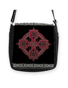 Sac noir Celtic Trisqueta (26x26 cms.)