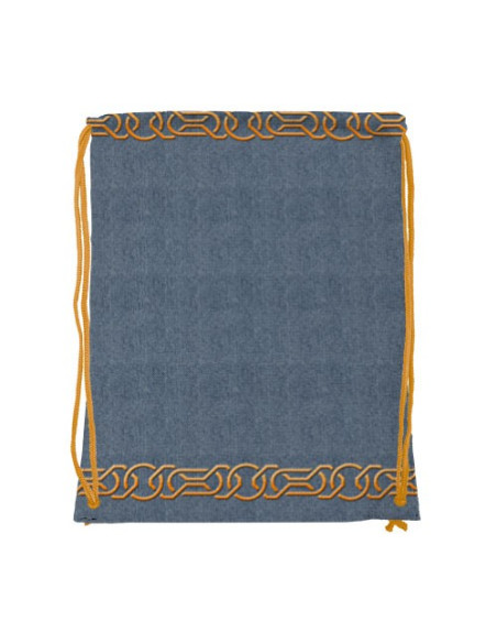 Sac à dos à cordon trisquette celtique (34x42 cms.)