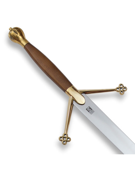 Épée écossaise Claymore manche en bois, 133 cm.