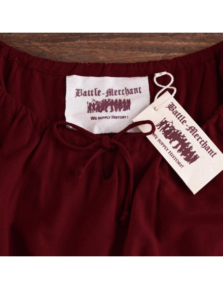 Robe médiévale Ana, vin rouge