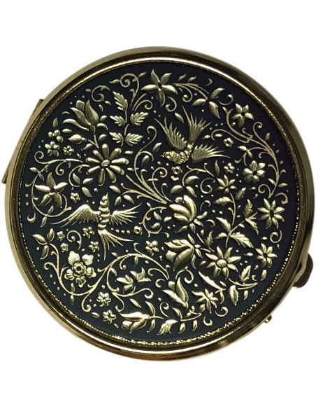 Pilulier Oiseaux Damasquinado, 4 cloisons