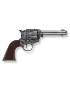Revolver Colt 45 PeaceMaker décoré, 27 cm.