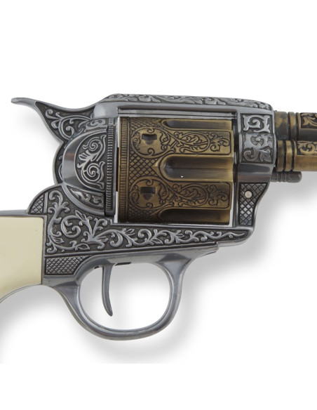 Revolver Colt 45 PeaceMaker, poignée buffalo, 27 cm.
