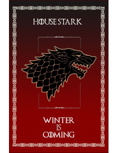 Bannière Game of Thrones Maison Stark (75x115 cms.)