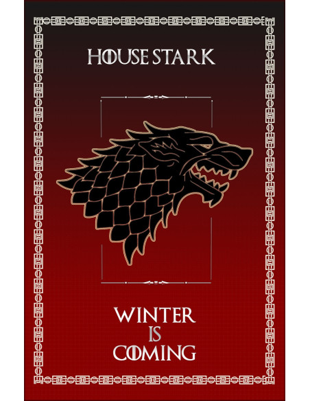 Bannière Game of Thrones Maison Stark (75x115 cms.)