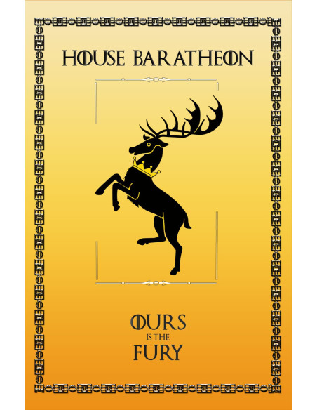 Bannière Game of Thrones Maison Baratheon (75x115 cms.)