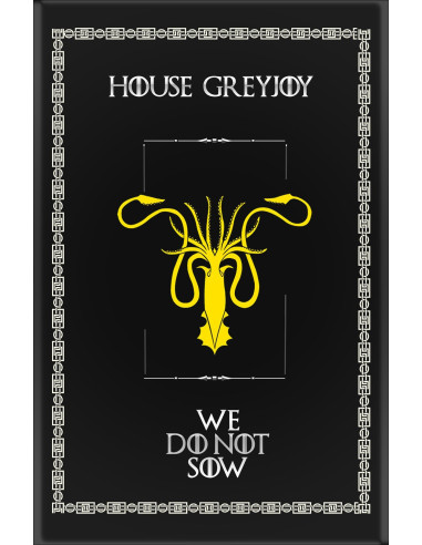 Bannière Game of Thrones Maison GreyJoy (75x115 cms.)