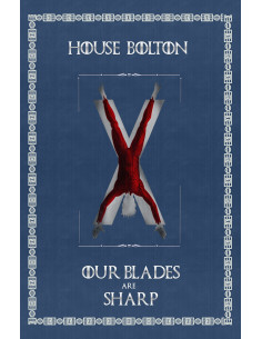 Bannière Game of Thrones Maison Bolton (75x115 cms.)