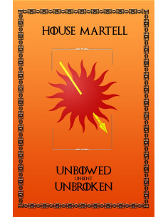 Bannière Game of Thrones Maison Martell (75x115 cms.)
