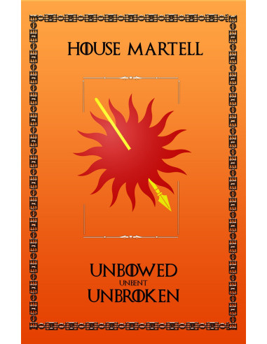 Bannière Game of Thrones Maison Martell (75x115 cms.)