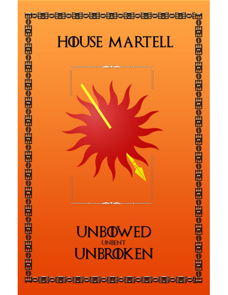 Bannière Game of Thrones Maison Martell (75x115 cms.)