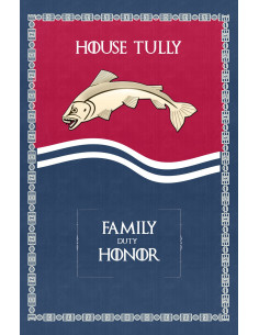 Bannière Game of Thrones Maison Tully (75x115 cms.)