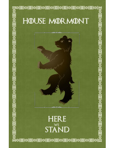 Bannière Game of Thrones Maison Mormont (75x115 cm.)