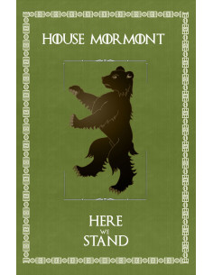 Bannière Game of Thrones Maison Mormont (75x115 cms.)