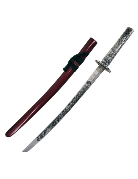 Wakizashi Masamune, poing d'argent