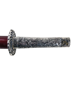 Wakizashi Masamune, poing d'argent 2