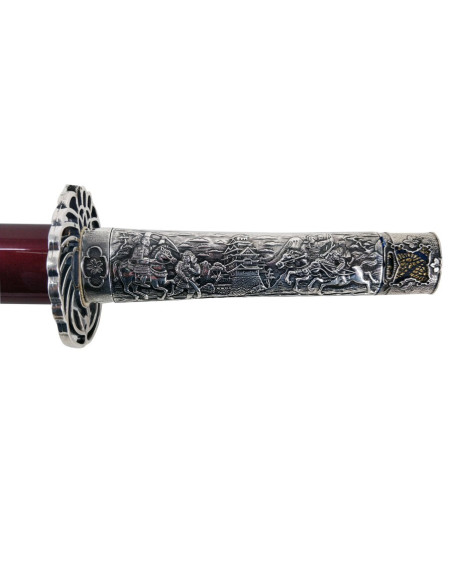 Wakizashi Masamune, poing d'argent