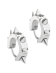 Boucles d'oreilles gothiques en argent