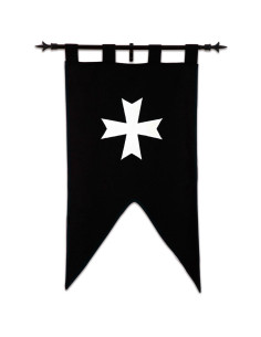 Bannière des Chevaliers Hospitaliers (105 x 55 cm.)