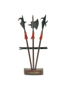 Support avec 3 mini hallebardes