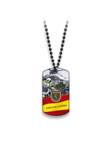 Plaque avec chaîne à billes Guardia Civil