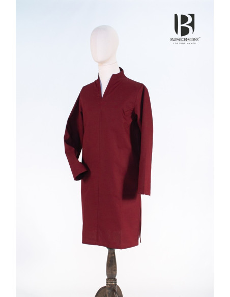 Tunique médiévale courte Ekwin, rouge Tunique médiévale courte Ekwin, rouge