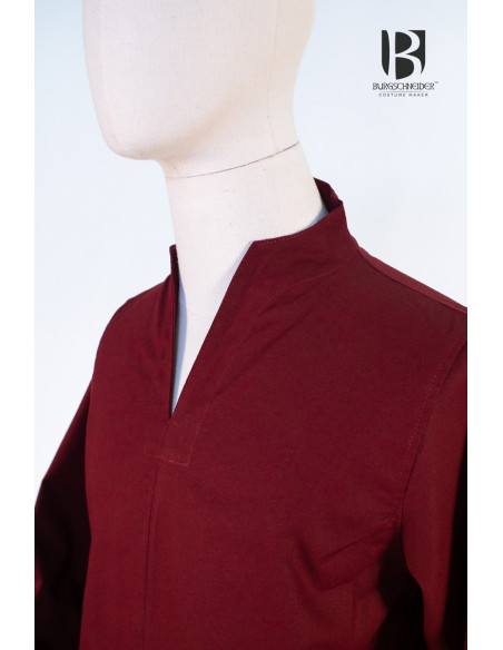 Tunique médiévale courte Ekwin, rouge Tunique médiévale courte Ekwin, rouge