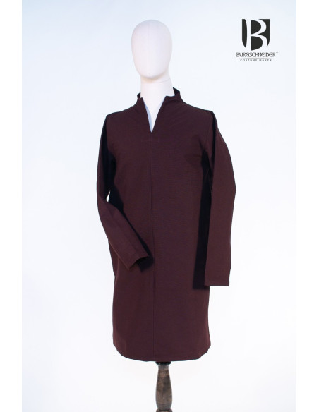 Tunique médiévale courte Ekwin, marron