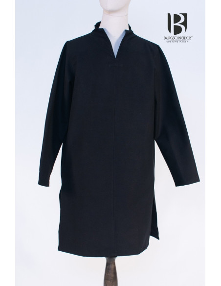 Tunique médiévale courte Ekwin, noire